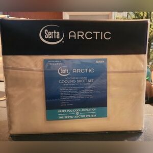 Serta Arctic Queen Cooling Sheet Set - Antique White